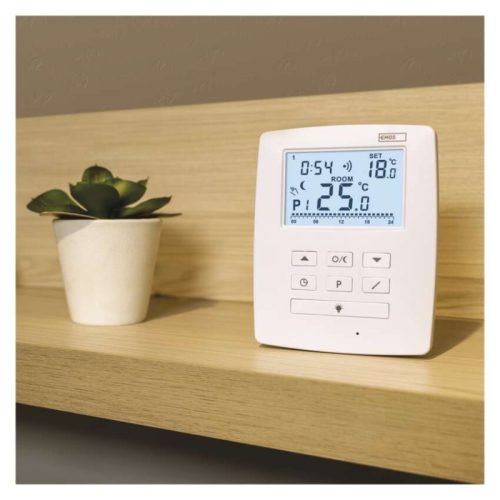 Programozható vezeték nélküli OpenTherm szobatermosztát 2 vevőegységgel P5611OT.2R
