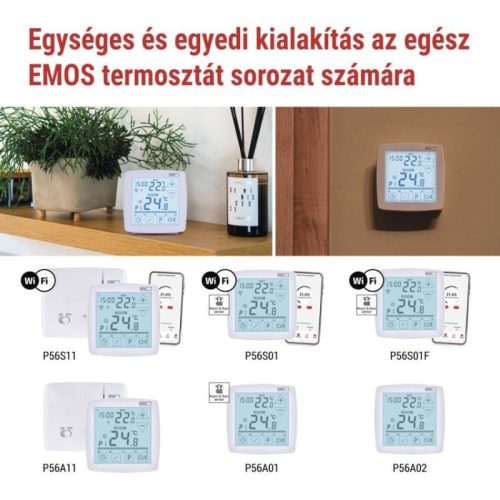 GoSmart Programozható vezeték nélküli szobatermosztát WiFi-vel P56S11