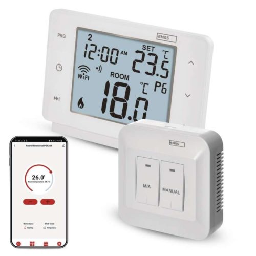 GoSmart Programozható vezeték nélküli szobatermosztát WiFi-vel P56211