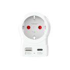 SKROSS 1.500283-E utazó adapter, Europe to UK", USB-C + USB-A 20W PD, gyorstöltés"