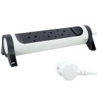 Legrand 694527 Elosztósor Premium 3x2P+F forgatható, 1,5 m vezetékkel, fehér