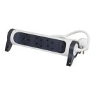Legrand 694527 Elosztósor Premium 3x2P+F forgatható, 1,5 m vezetékkel, fehér