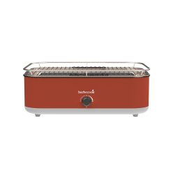   Barbecook BC-ELE-1001 E-Carlo elektromos asztali grill, piros, 42,5x33x16,5cm