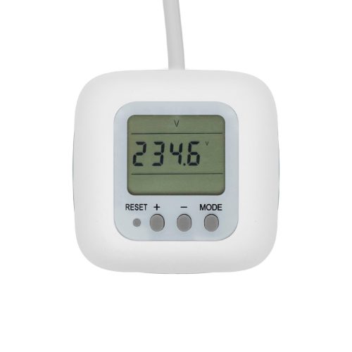 Home CUBE2P kocka elosztó, fogyasztásmérővel, max. 3680 W, 3 aljzat gyermekvédelemmel, 1,5 m hosszú vezeték