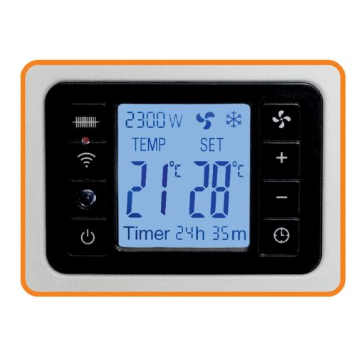 Home FK 350 WIFI szabadon álló SMART konvektor fűtőtest, 1000W/1300W/2300W, távirányító, fagyőr funkció, fehér