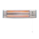 HOME FK20 kvarccsöves fűtőtest, 1200 W, 2 fokozat, fémház, falra szerelhető kivitel