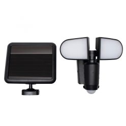   Home FLP 5 SOLAR, szolárpaneles LED reflektor, PIR mozgásérzékelő, 500 lm, forgatható reflektorok, 1500 mAh, ~60 perc üzemidő