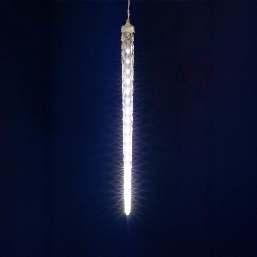 HOME KJL288 jégcsap fényfüzér, 3,5m hosszú, 288db hidegfehér SMD LED, 8db jégcsap/36db LED, hálózati adapter, kül- és beltéri kivitel