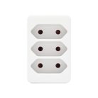 Home NV 23/WH hálózati elosztó, 3 EURO aljzat gyermekvédelemmel ellátva, max. 3 x 500 W, fehér