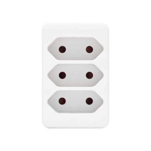 Home NV 23/WH hálózati elosztó, 3 EURO aljzat gyermekvédelemmel ellátva, max. 3 x 500 W, fehér