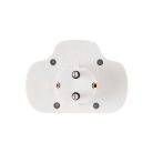 Home NVK 3/WH hálózati elosztó, kapcsolós 3 aljzat ( 1 földelt + 2 euró ), 250 V ~/ 50 Hz / 16 A / 3500 W