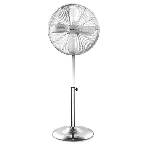 Techwood TVI-455 fém álló ventilátor, 40 cm-es lapátátmérő, 50 W, 3 sebesség, oszcillálás, hálózati tápellátás