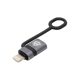 Home USBCA4 USB-C átalakító, 30W, LIGHTNING dugó, USB-C aljzat, gyorstöltés, adattovábbítás