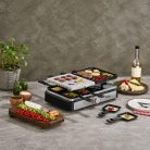 Zilan ZLN8863 raclette grill, 1500 W, 2 az 1-ben, alumínium sütőlap, tapadásmentes bevonat, hőfokszabályozó, kiegészítők