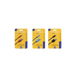   Tekmee töltőkábel (fonott nylon) 1m 2A - Lightning (iPhone) / USB