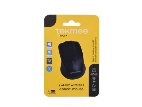 Tekmee 2.4G Vezeték nélküli optikai egér 1600DPI