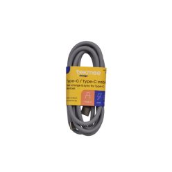   Tekmee gyorstöltő kábel (UT csomag, szürke) 1m - 3A-Type-C/Type-C- 14db/csomag