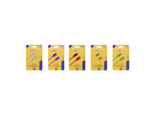 Tekmee szilikon töltőkábel 1m 3A 60W-Type-C/ Type-C (TJ)
