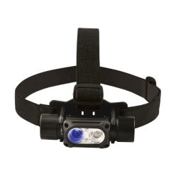   UltraTech elemlámpa tölthető UV Head Light 10W, 1000lm, 2fok. fehér+2fok. UV+vörös+zöld