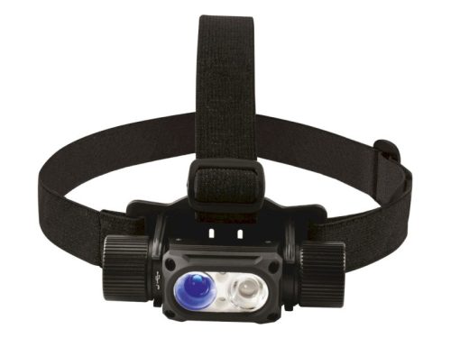 UltraTech elemlámpa tölthető UV Head Light 10W, 1000lm, 2fok. fehér+2fok. UV+vörös+zöld