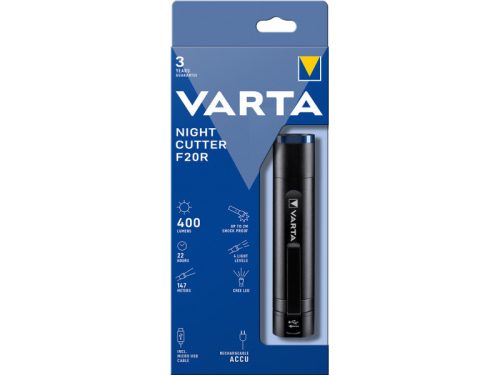 Varta elemlámpa LED Night Cutter F20R akkus 400lm
