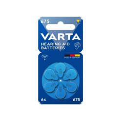 Varta hallókészülék elem 675 B6 (PR44)