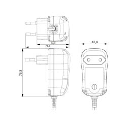 UltraTech adapter, univerzális hálózati, 1000mAh 12W