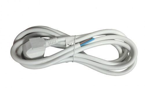 UltraTech dugvillás csatlakozó, 3m vezetékkel, fehér, 3x1mm2, H05VV-F kábellel