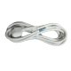 UltraTech dugvillás csatlakozó, 3m vezetékkel, fehér, 3x1mm2, H05VV-F kábellel