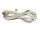 UltraTech dugvillás csatlakozó, 5m vezetékkel, fehér 3x1,5mm2, H05VV-F kábellel