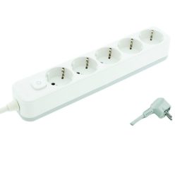  UltraTech elosztó 5-ös, kapcsolóval, 3m kábellel, dugvillával, 16A, 3x1,5mm2 H05VV-F vezetékkel,