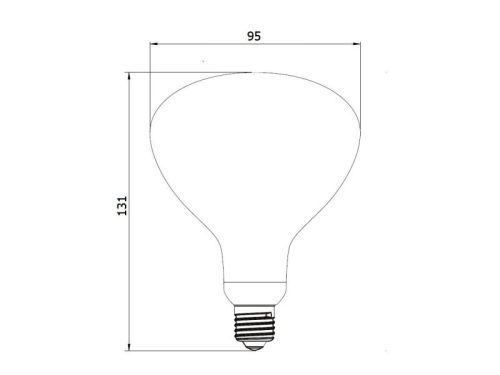 UltraTech infrarubin 100W 240V E27 R95 (arcmelegítőbe)