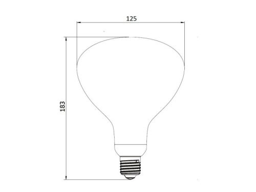 UltraTech infrasatin 250W 240V E27 R125
