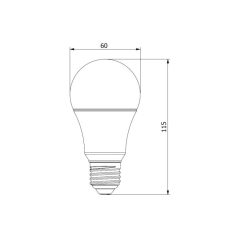   UltraTech LED normál izzó E27 11,0W LITE 1050lm 3000K 180° 10000óra