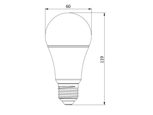 UltraTech LED normál izzó E2714W LITE 1520lm 3000K 180° 10000óra