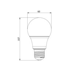   UltraTech LED normál izzó E27 8,5W LITE 806lm 4000K 180° 10000óra