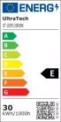 UltraTech LED reflektor 25000óra 30W fekete 4000K 3000lm 110° IP65