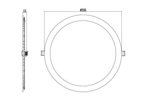 UltraTech LED süllyesztett lpt. kerek 24W 1920lm 3000/4000/6500K IP20 50.000óra UT-LEDL1920R