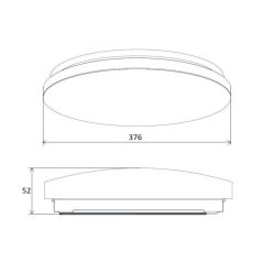   UltraTech LED mennyezeti lpt. 32W 3040lm 3000/4000/6500K IP44 UT-LEDL3040IP