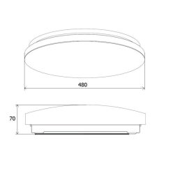   UltraTech LED mennyezeti lpt. 42W 4000lm 3000/4000/6500K IP20 UT-LEDL4000