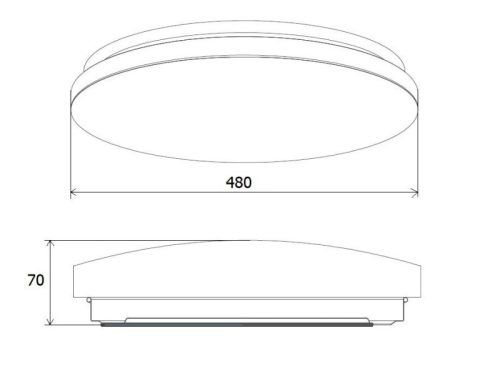UltraTech LED mennyezeti lpt. 42W 4000lm 3000/4000/6500K IP20 UT-LEDL4000
