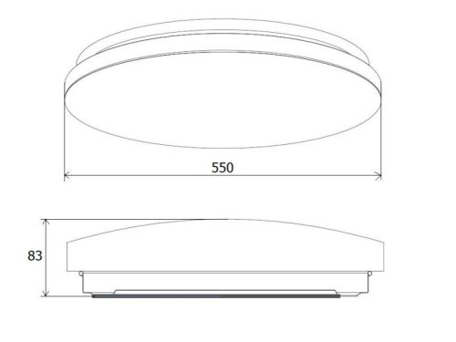 UltraTech LED mennyezeti lpt. 60W 5000lm 4000K IP20 "kristály" UT-LEDL5000S