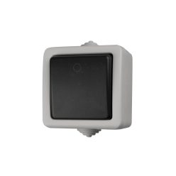   UltraTech falon kívüli kétpólusú kapcsoló (102), 10AX/250V, szürke, IP54 UT-LK72013