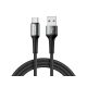 UltraTech adat- és töltőkábel USB-A/USB-C, 2m, fekete UT-P13