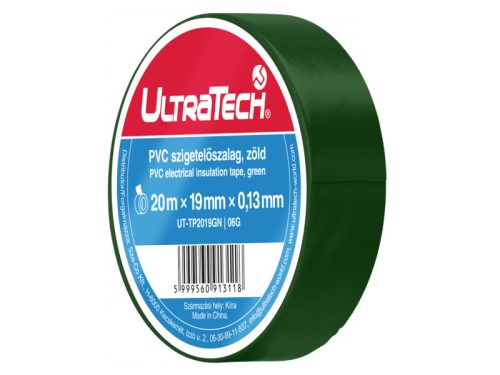 UltraTech szigetelőszalag, 20x19mm, zöld
