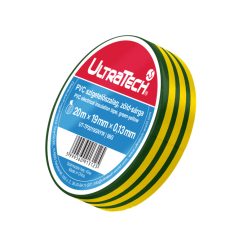 UltraTech szigetelőszalag, 20x19mm, zöld-sárga