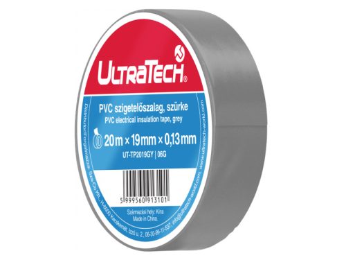 UltraTech szigetelőszalag, 20x19mm, szürke