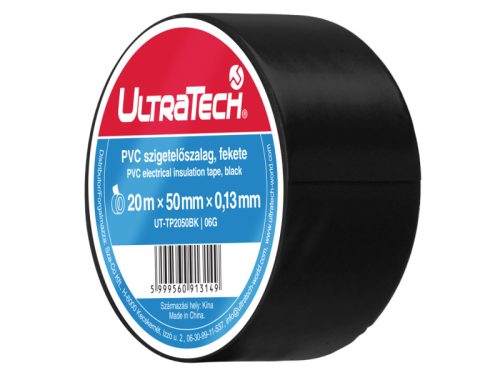 UltraTech szigetelőszalag, 20x50mm, fekete