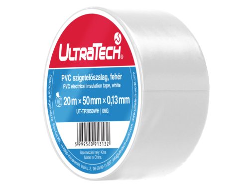 UltraTech szigetelőszalag, 20x50mm, fehér