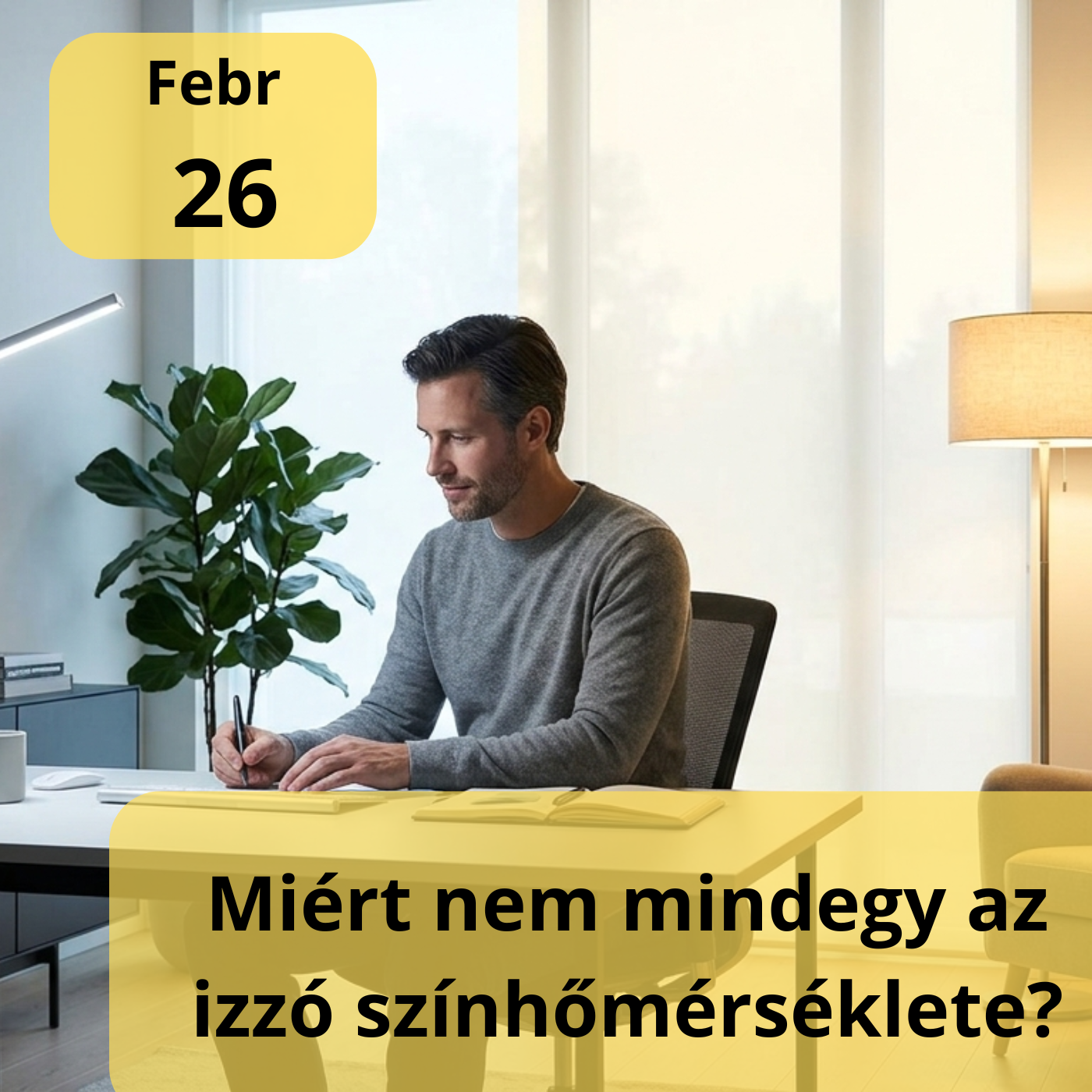 Miért nem mindegy az izzó színhőmérséklete?